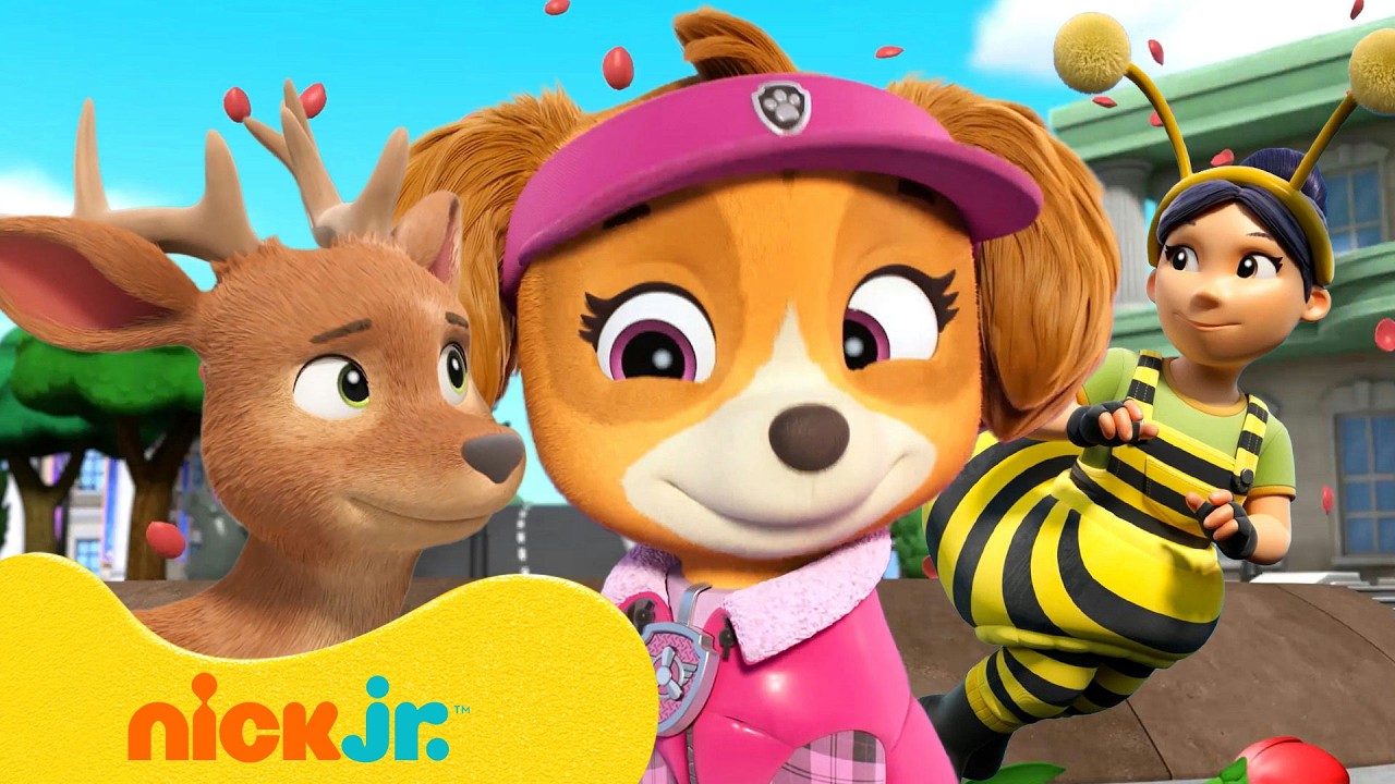 Psi Patrol | Najlepsza przyjaci&oacute;łka Skye z lasu! 🐝 | 90 minut przyg&oacute;d z Psim Patrolem | Nick Jr.