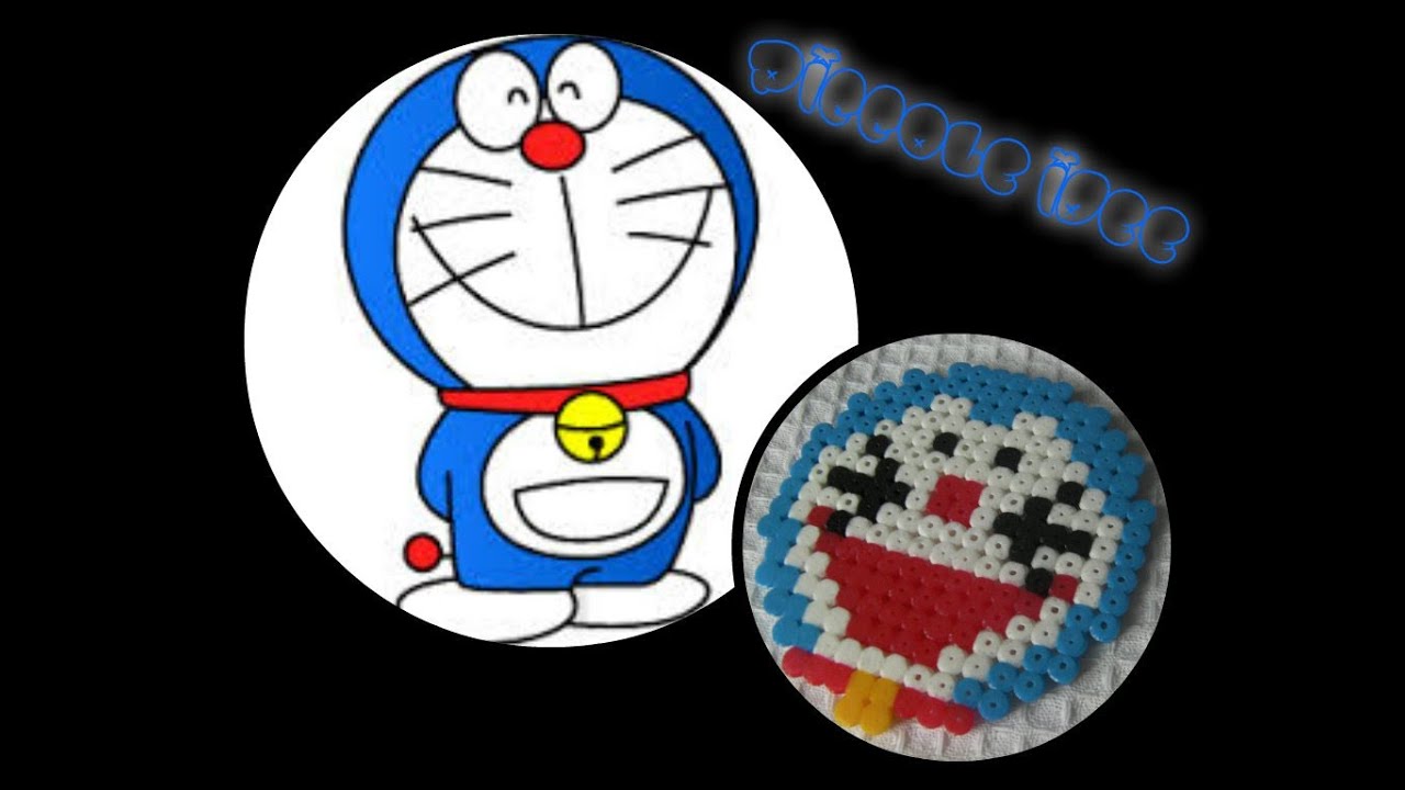 Tutorial Doraemon Pyssla-Hama Beads