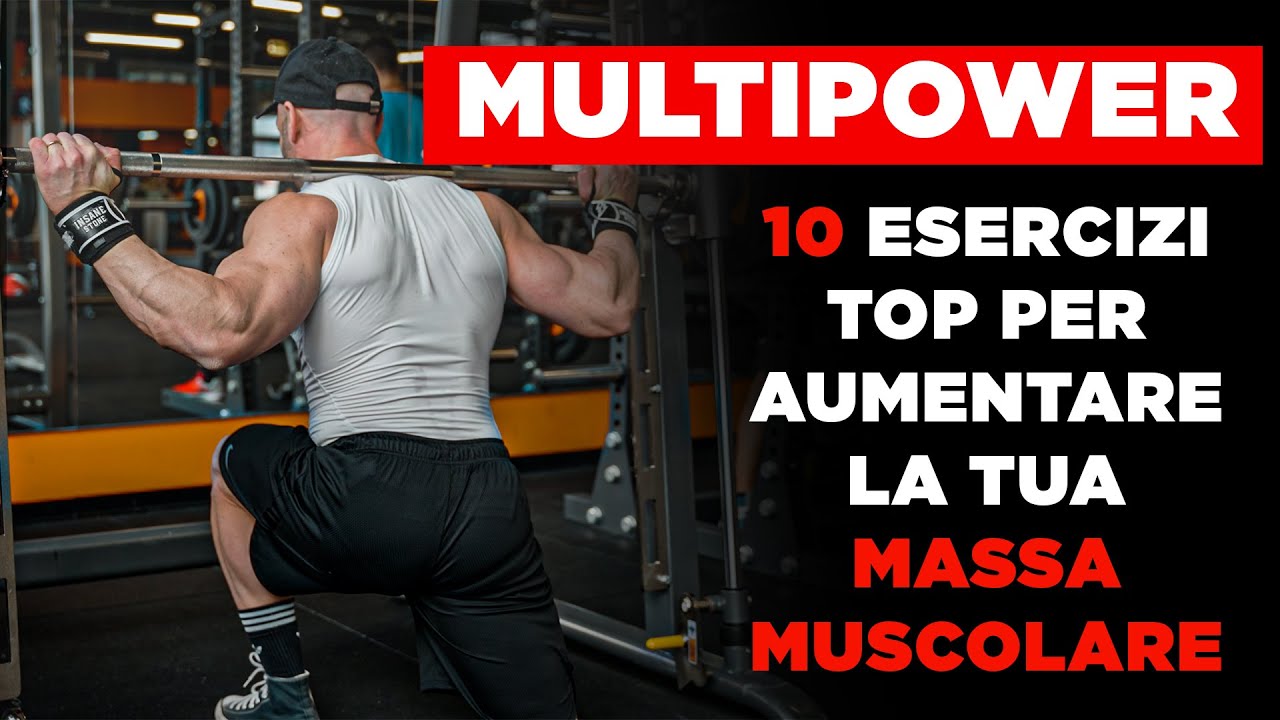 10 esercizi al multipower per la massa muscolare