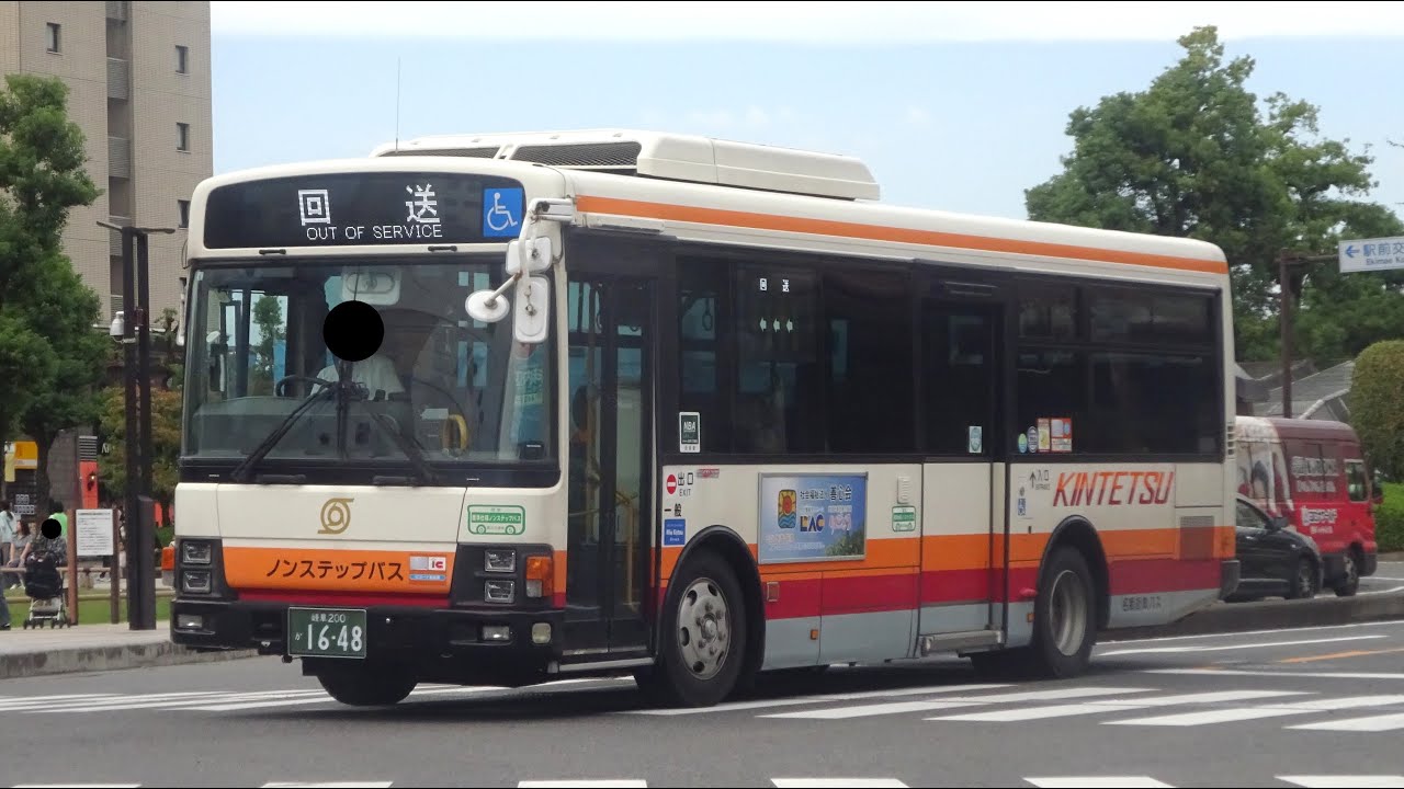 【交通規制による迂回運行】名阪近鉄バス1648(若森)　SKG-LR290J1　青柳線　前面展望動画