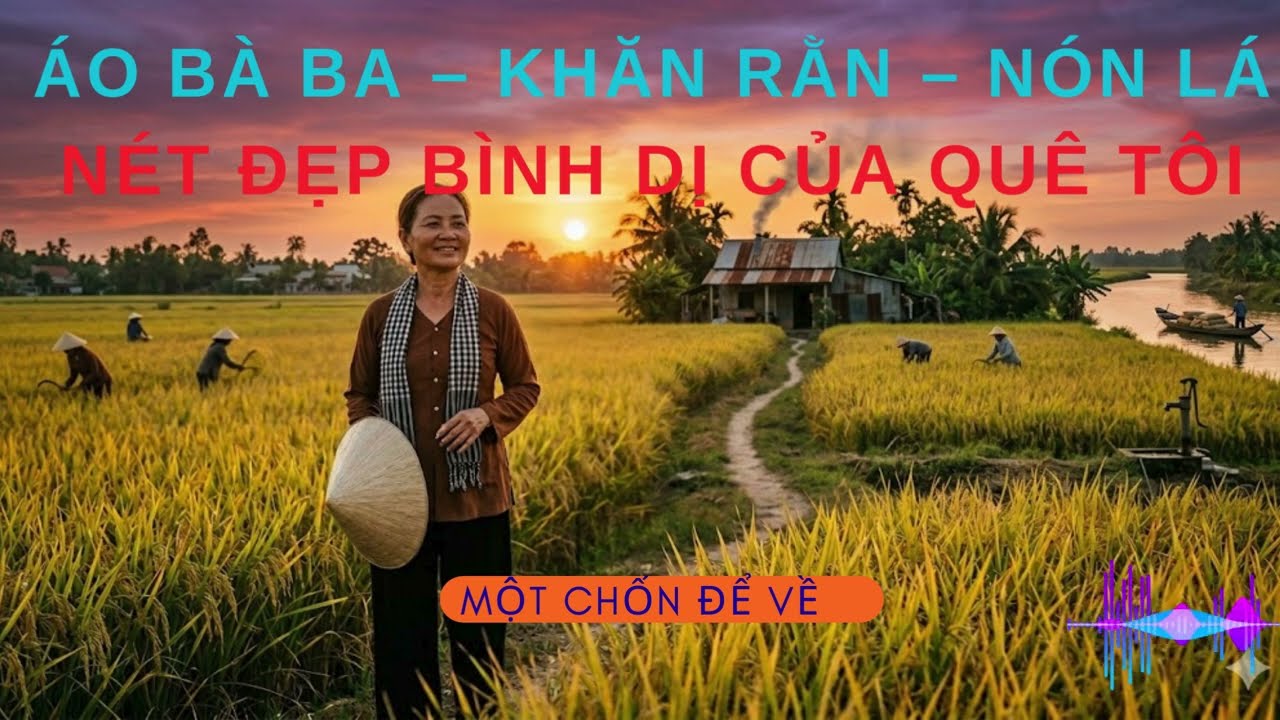 Áo bà ba, khăn rằn, nón lá | Nét đẹp bình dị của quê nhà tôi