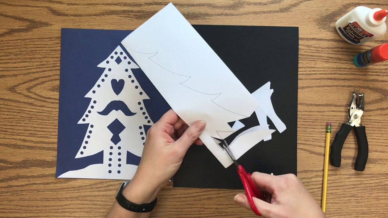 Polish Wycinanki Evergreen Paper Cut-Outs