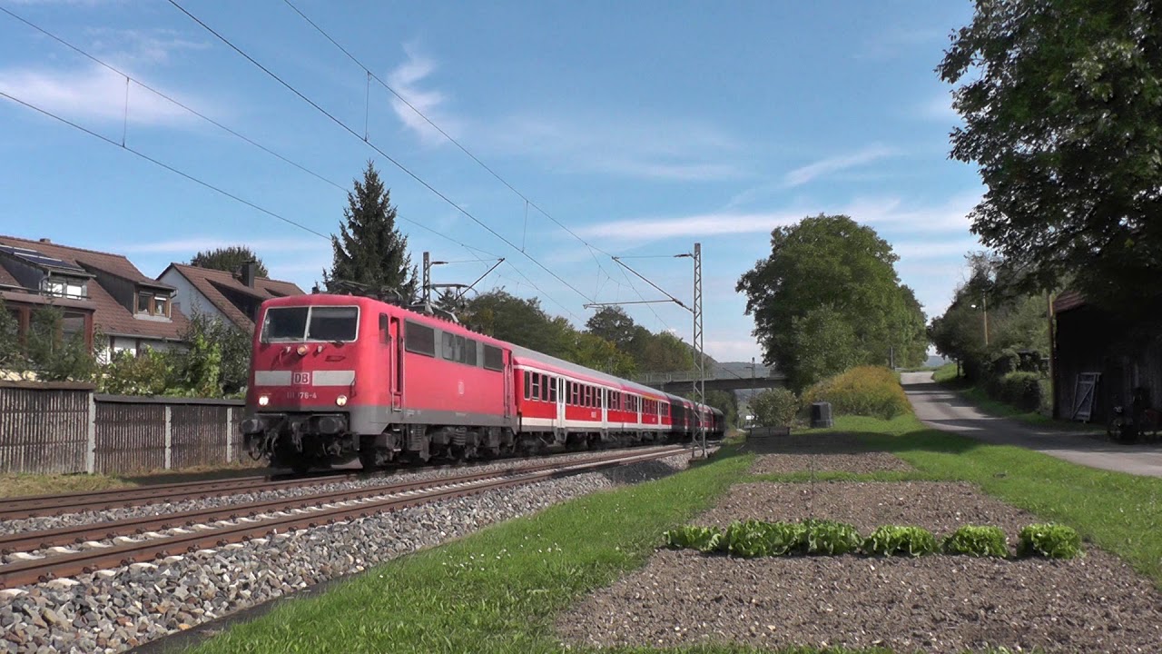 Bahnverkehr auf der Neckar-Alb Bahn in Metzingen und in Kirchentellinsfurt