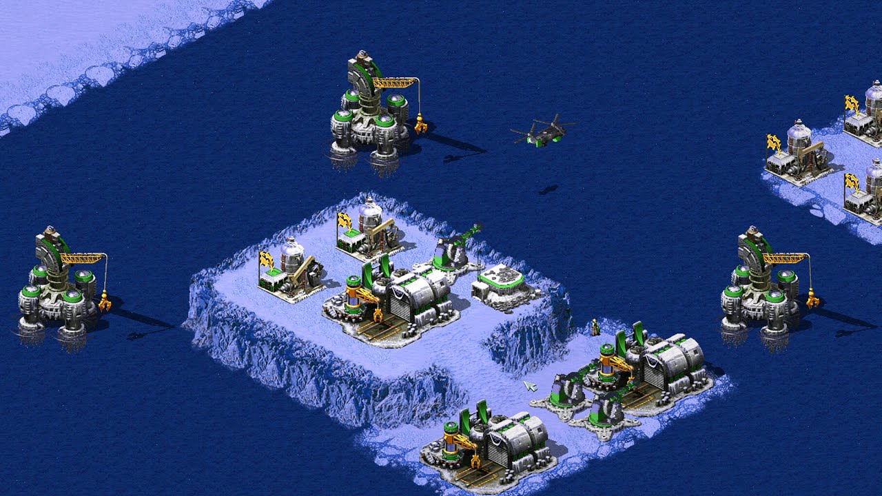 Red Alert 2 | Месть Юрия | 7 на 1 — Синяя карта — Очень сложный ИИ — Случайный выбор