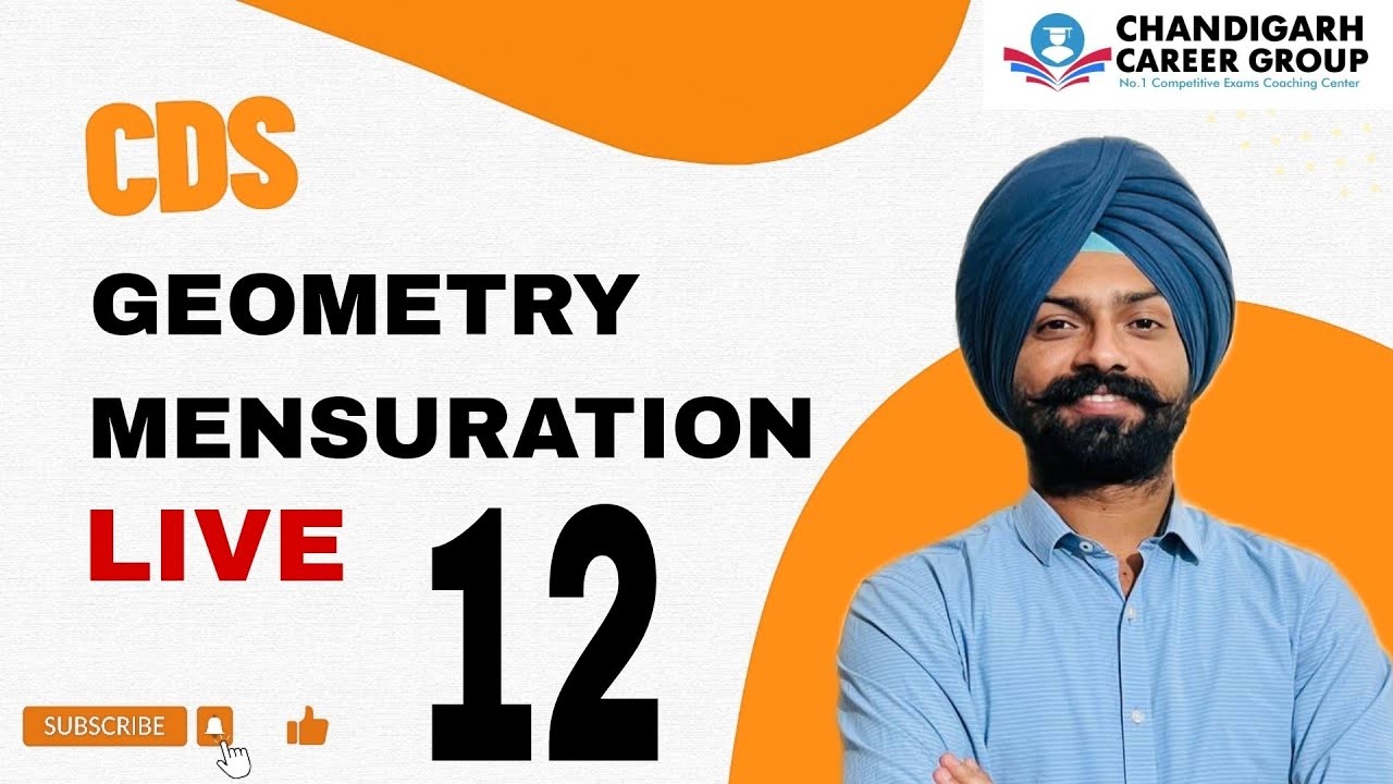 Geometry and Mensuration class 12 for CDS by Sandeep Brar