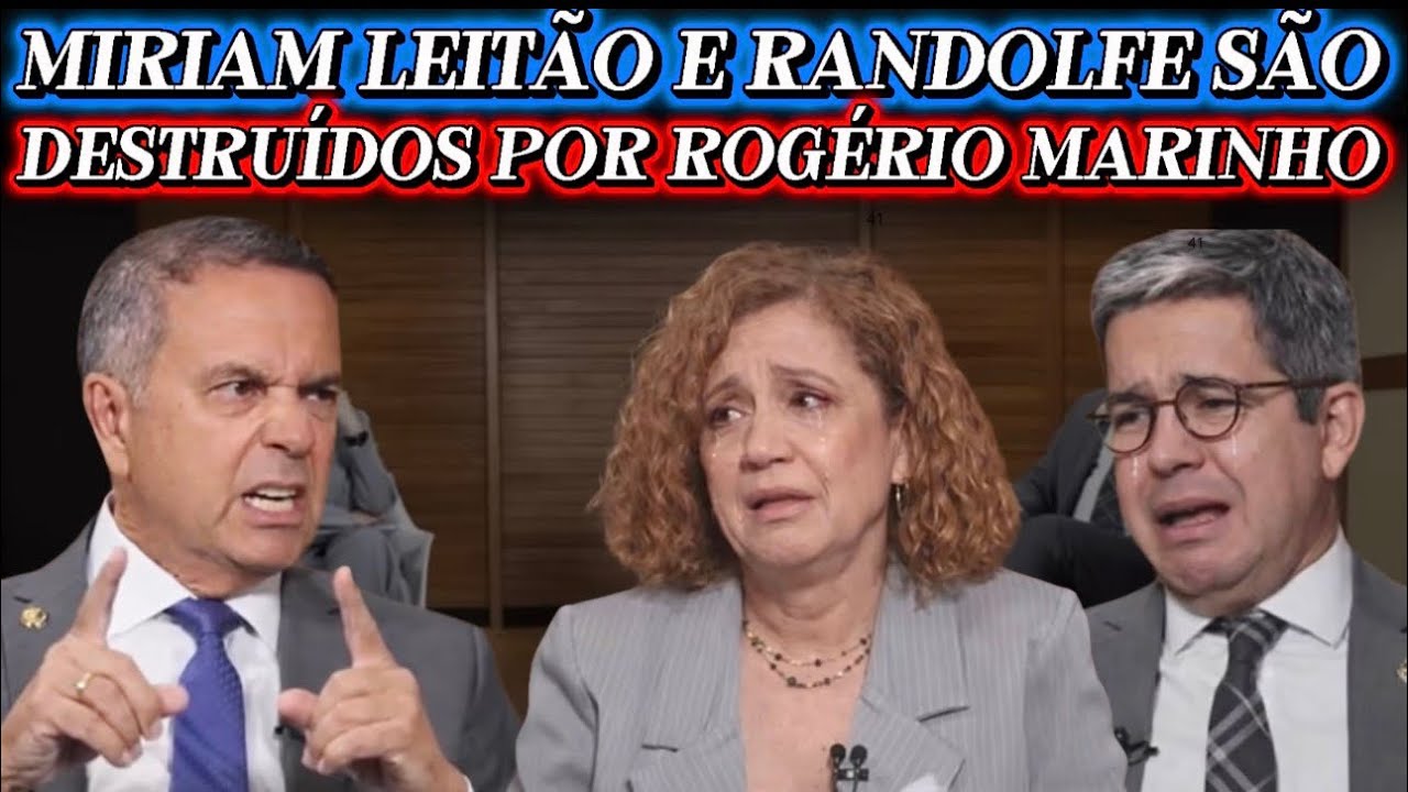 🤯ROGÉRIO MARINHO CALA MIRIAN LEITÃO E DESMONTA DISCURSO PETISTA