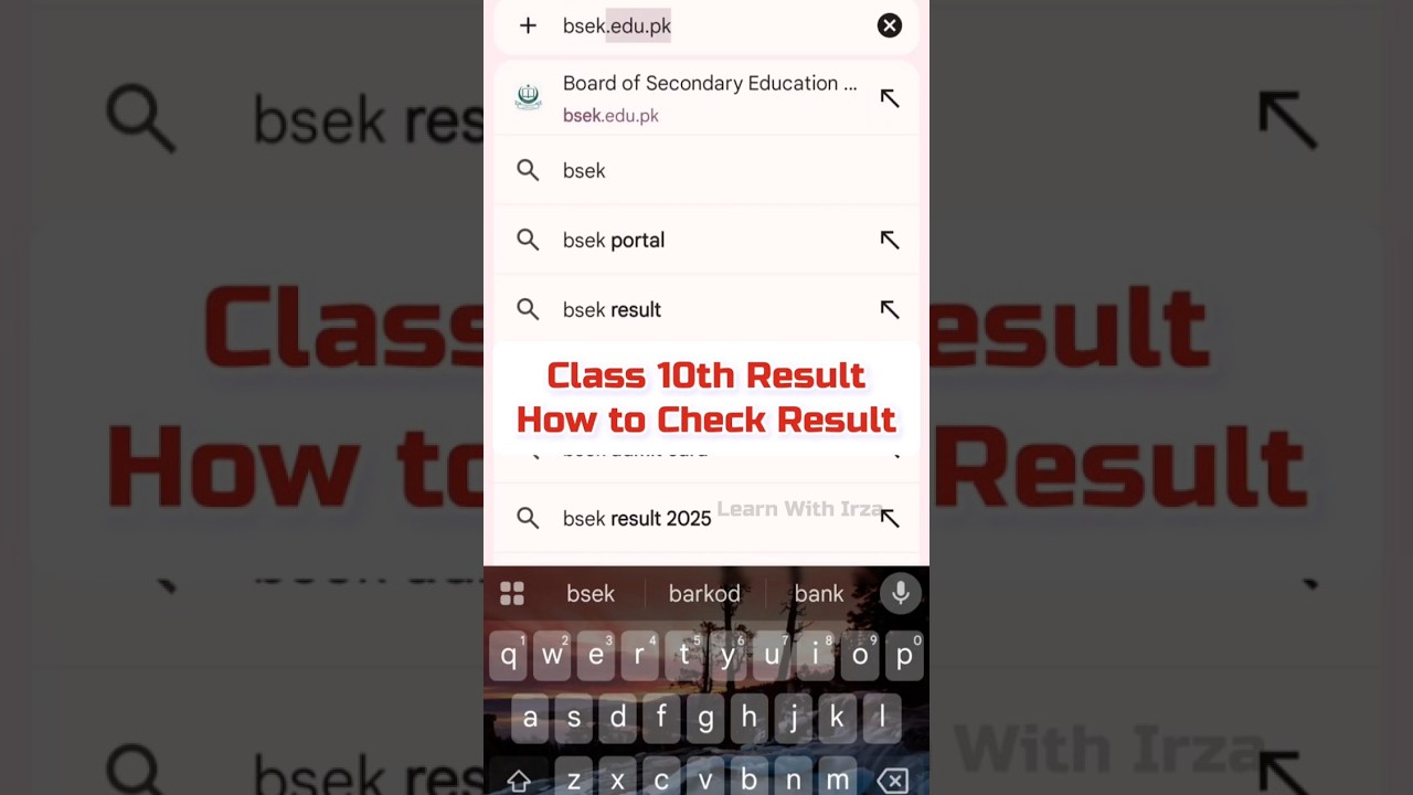 🔥😎How to Check Class 10th Result 2026 | Matric Result | bsek | #result #sindhboard