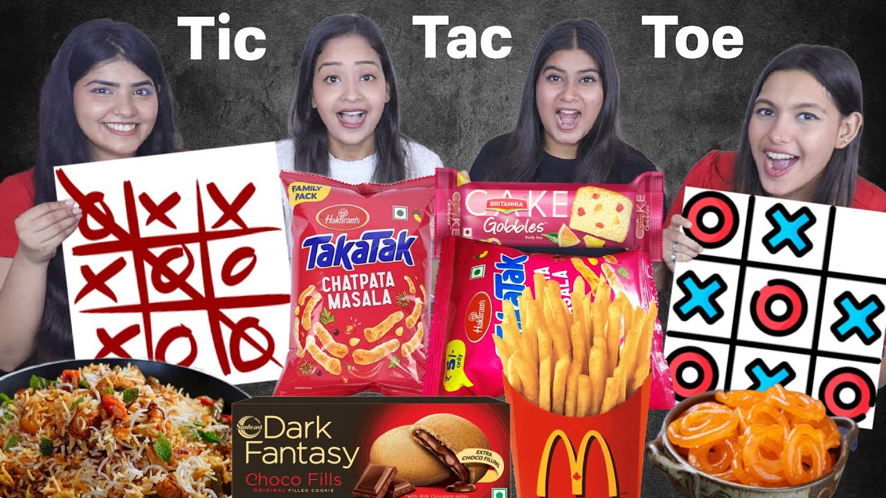 Tic - Tac - Toe Game Food Challenge | Family Funny Video | Food Challenge