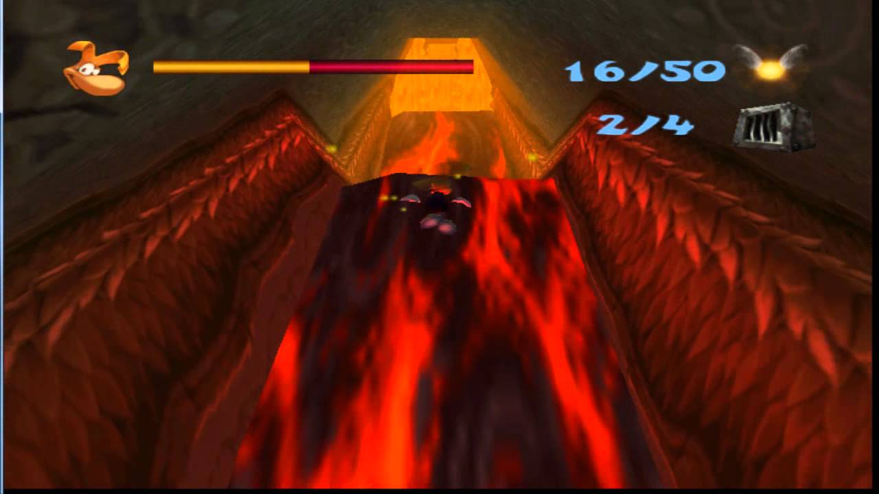 Bajo el santuario de tierra y lava - (Rayman 2 el gran escape)