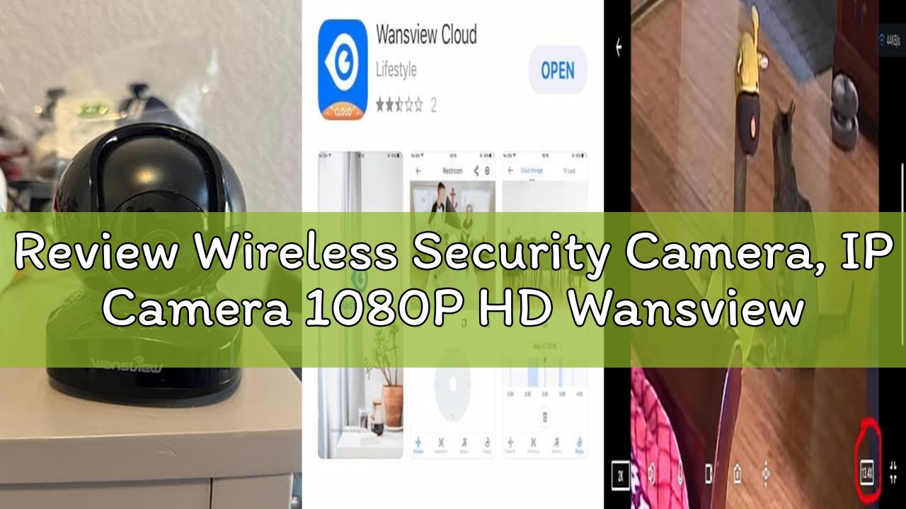 Review Wireless Security Camera, IP Camera 1080P HD Wansview, WiFi Home Indoor Camera for Baby/Pet/N