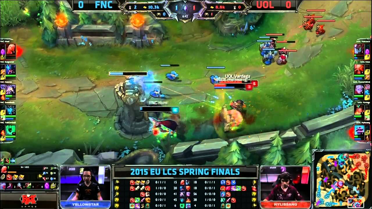 Fnatic vs Unicorns of Love | Game 1 Grand Finals S5 EU LCS Spring 2015 playoffs | FNC vs UOL G1