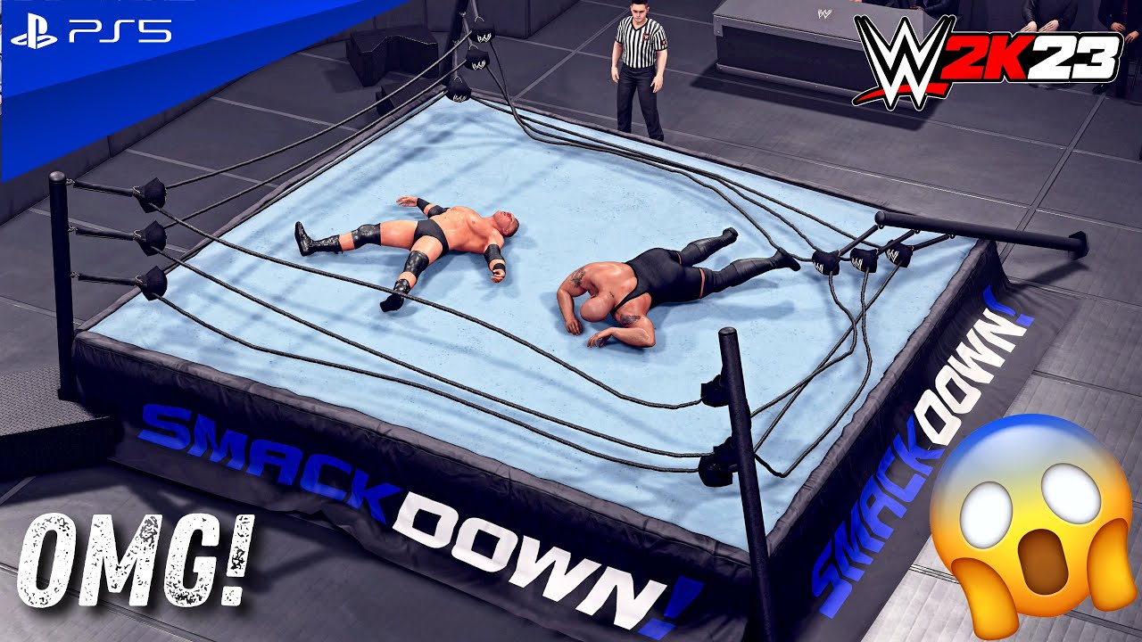 WWE 2K23 - Brock Lesnar vs. Big Show - Break The Ring Match at WWE SmackDown 2003 | PS5™ [4K60]
