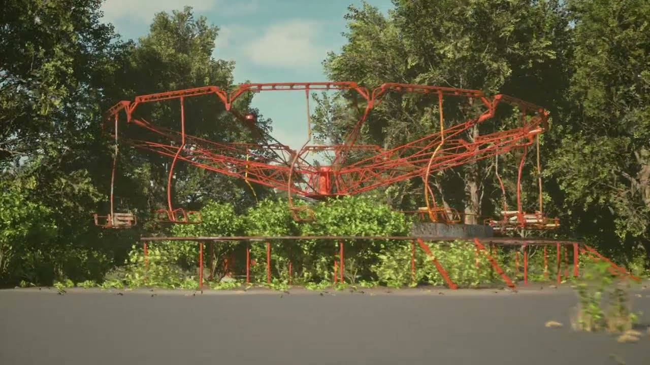 Pripyat Romashka Carousel 3D model