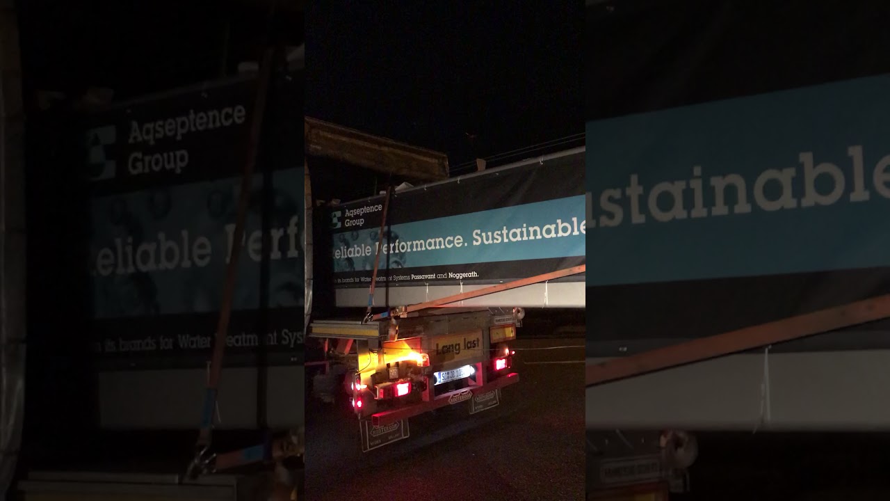 Abtransport einer 62 Meter R&auml;umerbr&uuml;cke vom Standort Aarbergen