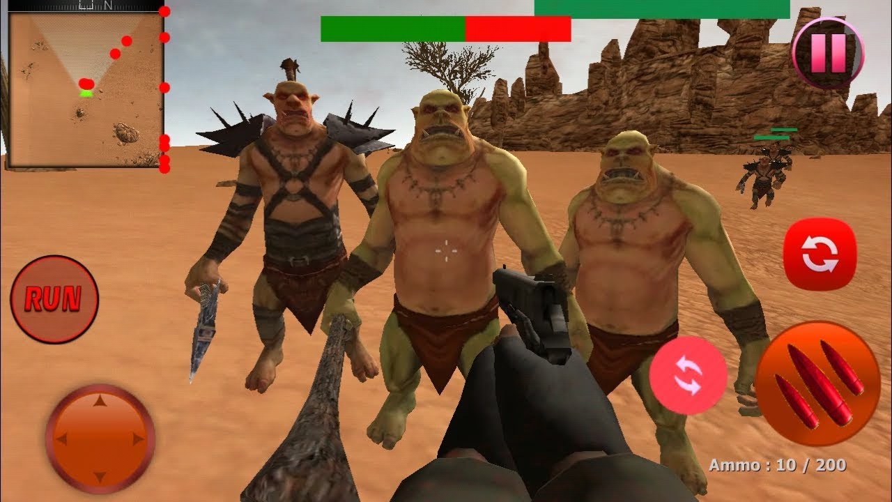 Angry Monsters Shooting Island - Final Levels