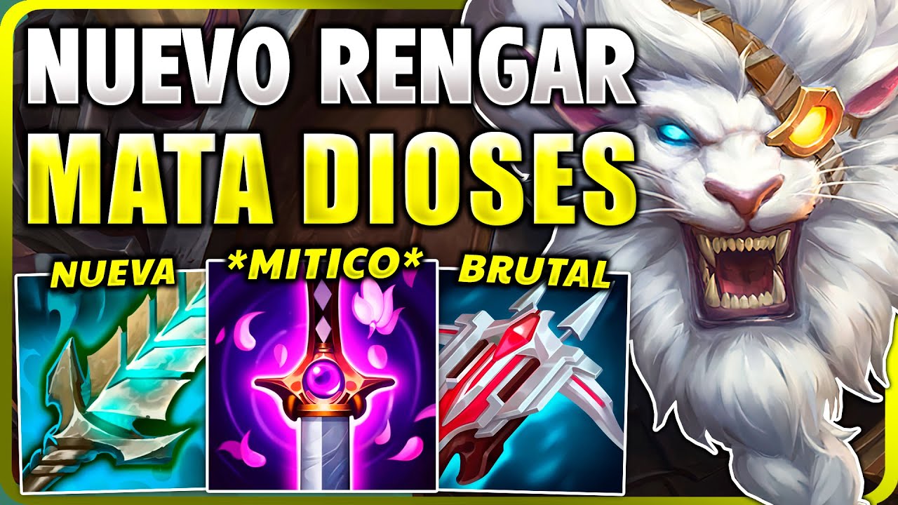 😨¡DESCUBRE la *NUEVA BUILD* de RENGAR MATA DIOSES con el *NUEVO YOUMUU MITICO* y 1 SALTO = 1 KILL!