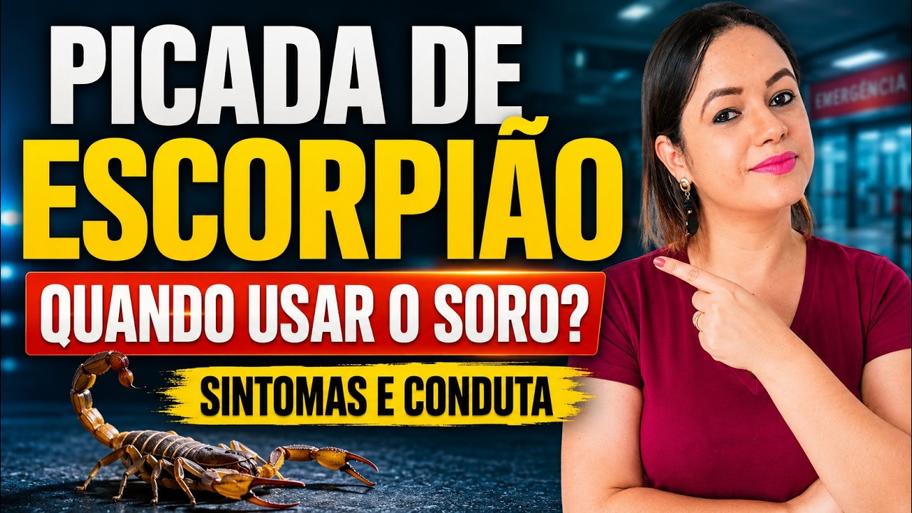 ACIDENTES ESCORPIÔNICOS (Escorpionismo) - Acidentes por Animais Peçonhentos | Aula completa