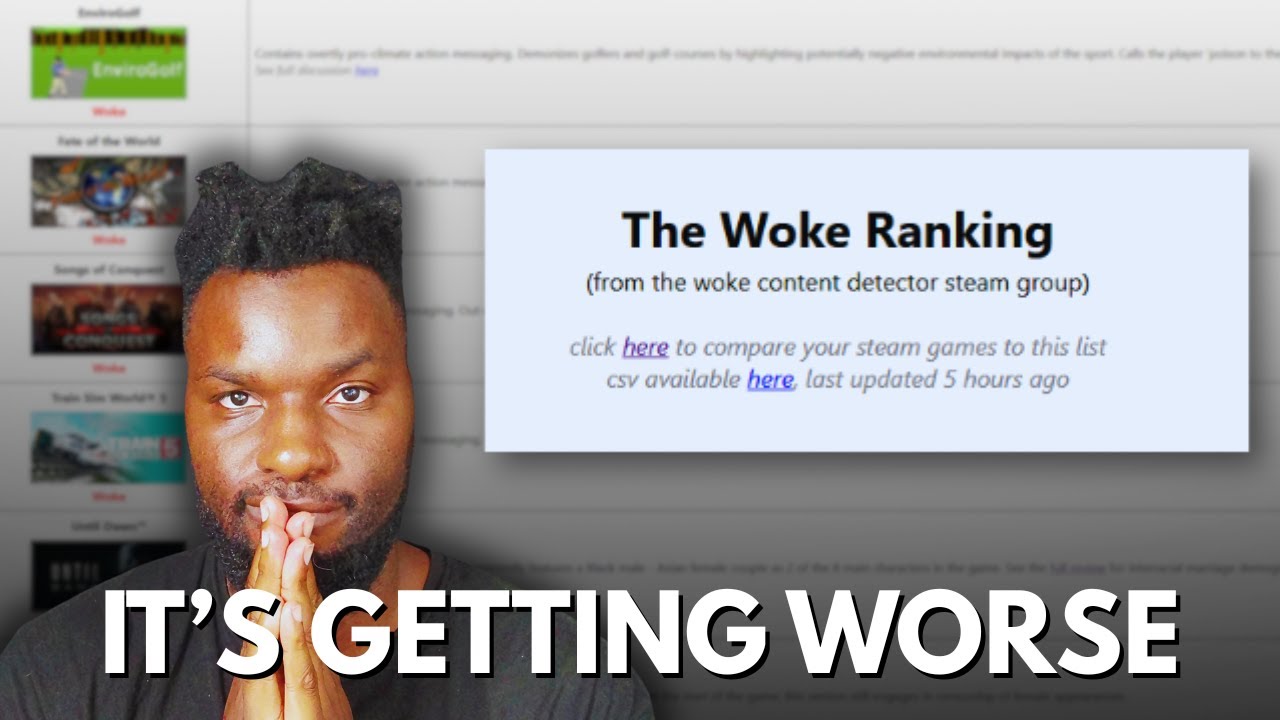 THEY'RE STILL MAKING WOKE DETECTOR LISTS?!