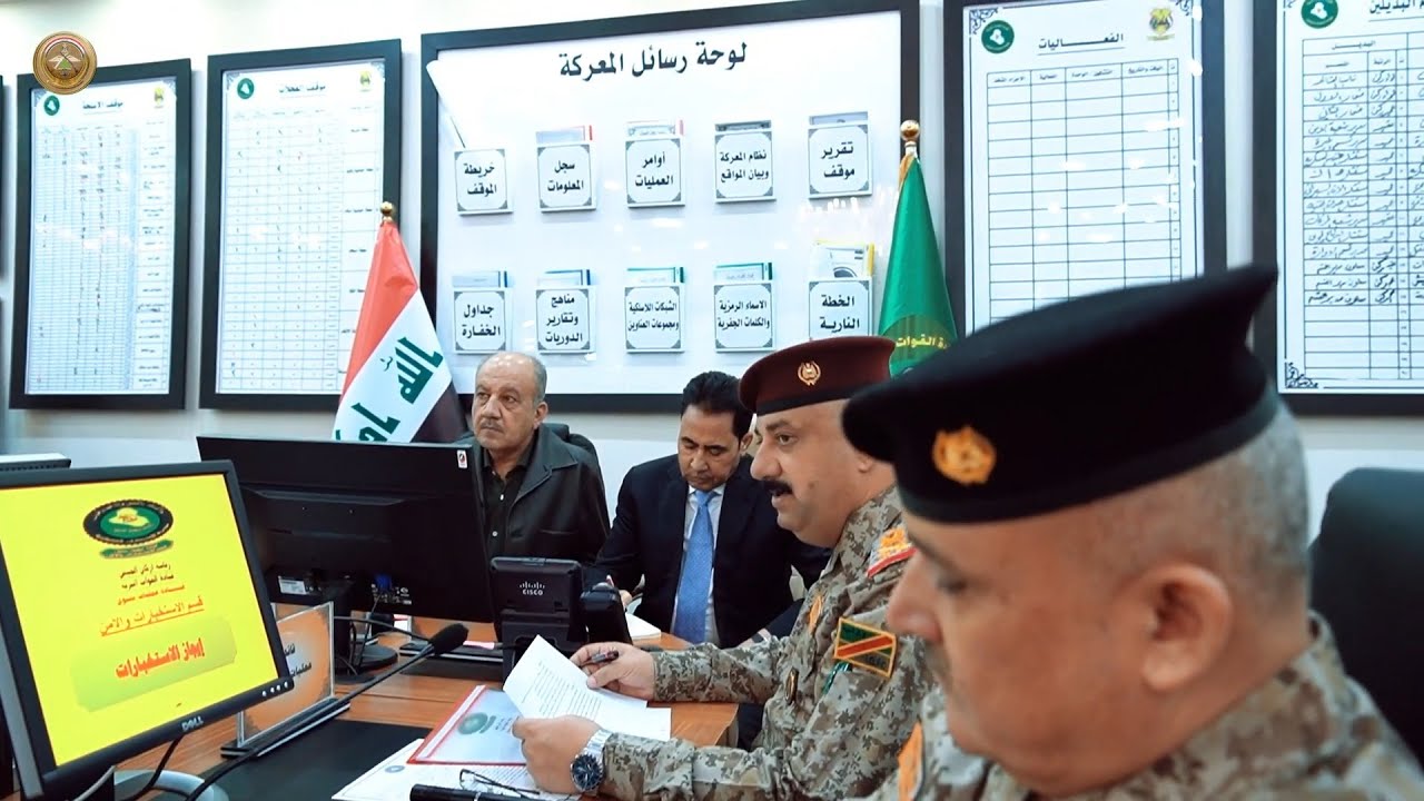 بالفيديو.. وزير الدفاع يزور قيادة عمليات نينوى