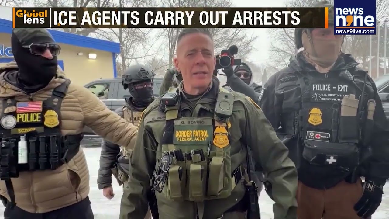 Protests Erupt in Minneapolis as Federal Immigration Agents Conduct Raids | ICE Agents | News9