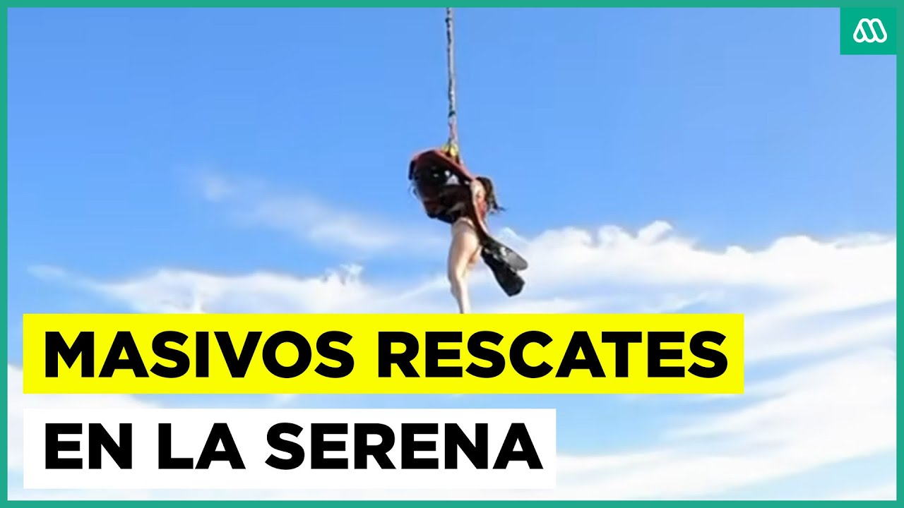 Masivos rescates en playas de La Serena