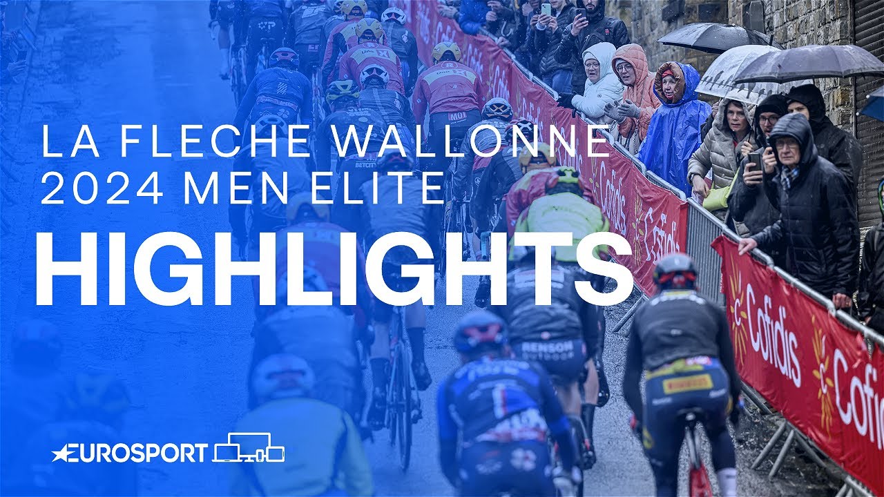 RIVALS CAUGHT COLD 🥶 | 2024 La Fl&egrave;che Wallonne Men Elite Race Highlights | Eurosport Cycling