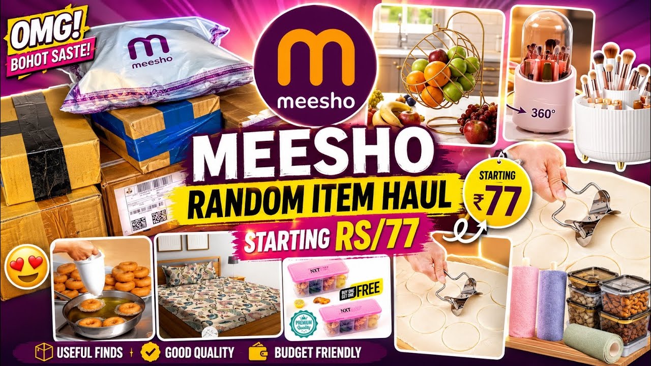 24+meesho products rs75 home decor kitchen utility jwellery makeup meesho random products haul