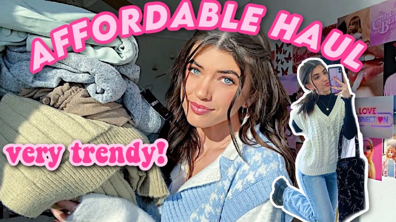affordable & trendy winter try on clothing haul 2020