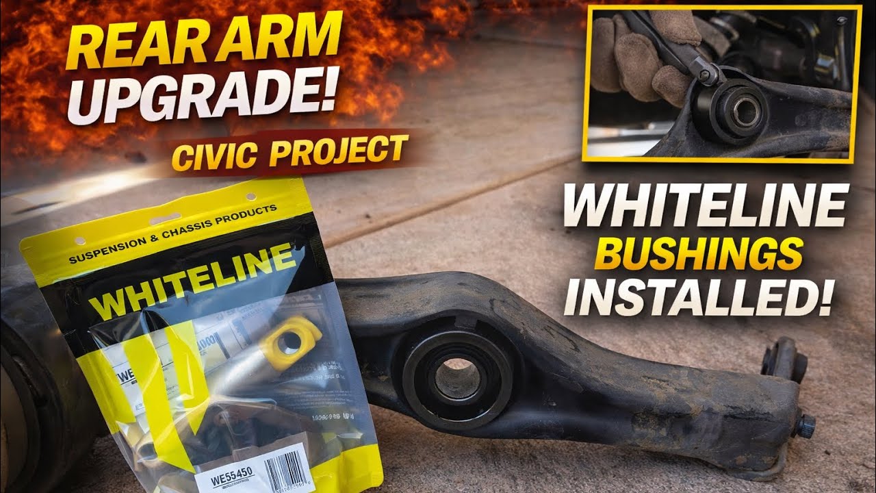 Project civic vlog#8-how to replace trailing arm bush! Is it any good???