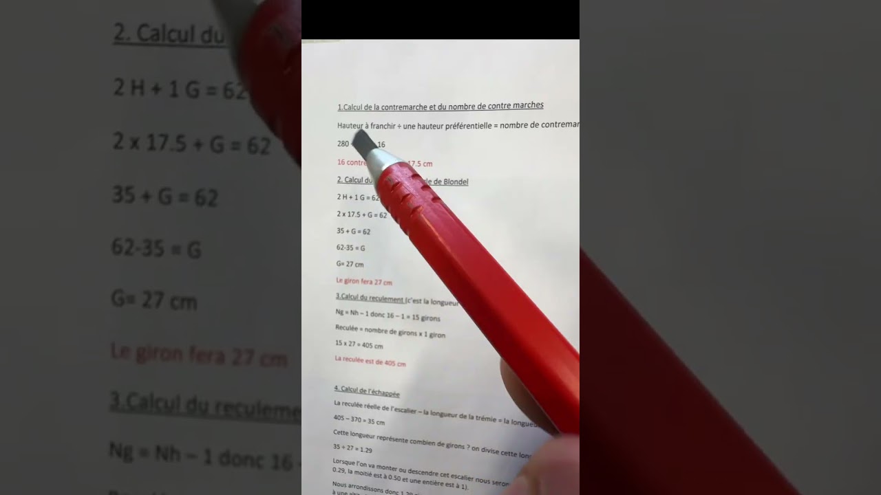 Un TUTO pour calculer les dimensions d’un escalier droit