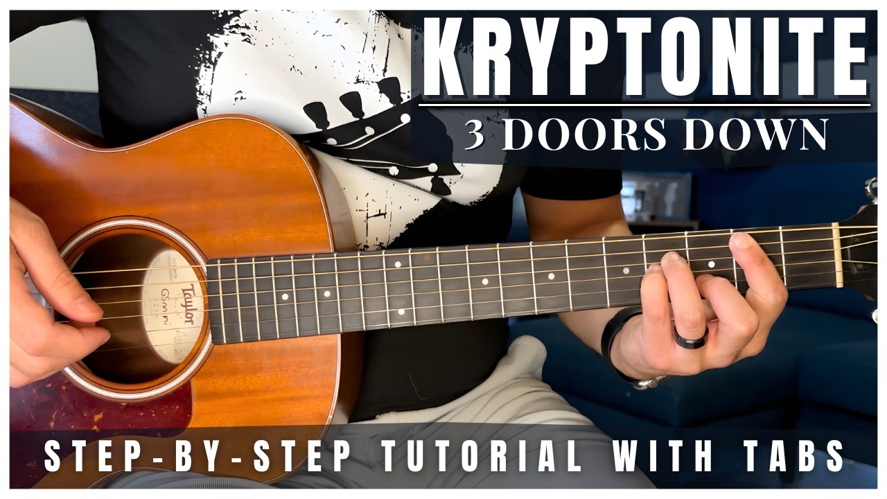 Kryptonite 3 Doors Down Guitar Lesson with Tabs