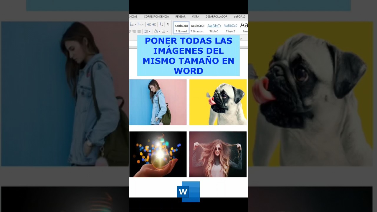 PONER TODAS LAS IMÁGENES DEL MISMO TAMAÑO EN WORD 