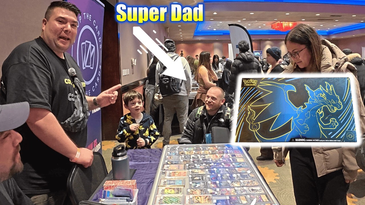 Dad surprises son with a Charizard UPC! | Pokémon Vendor POV