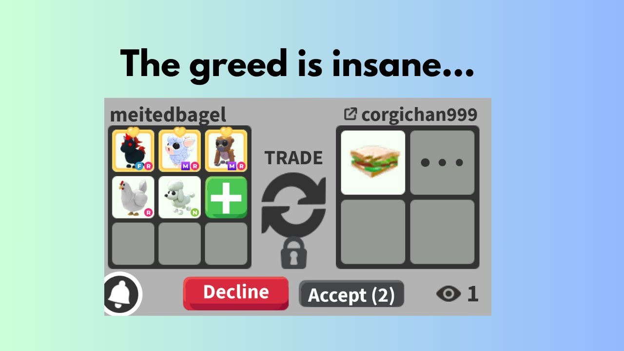 Are Adopt Me Players TOO Greedy 😳