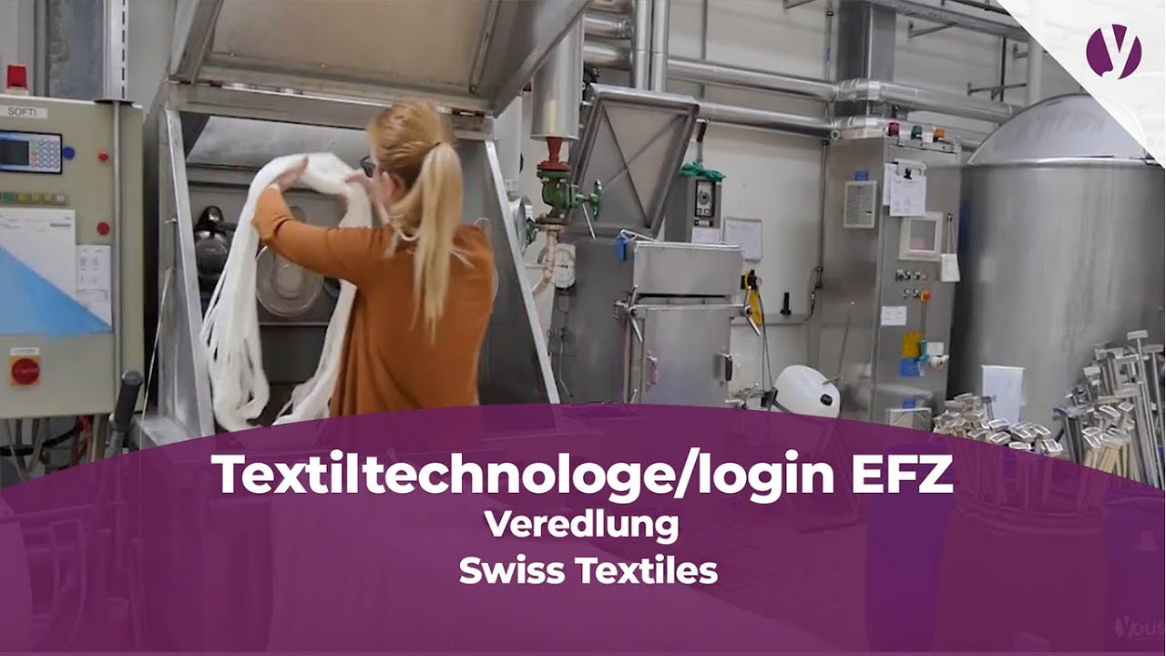 Lehrstelle als Textiltechnologe/login EFZ Fachrichtung Veredlung - Swiss Textiles