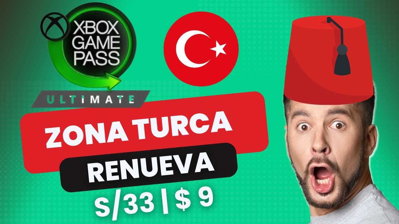 XBOX GAMEPASS ULTIMATE AL UN PRECIO IMBATIBLE A SOLO 33 SOLES X MES Ó $9.00 ¡RENOVACION TURCA!