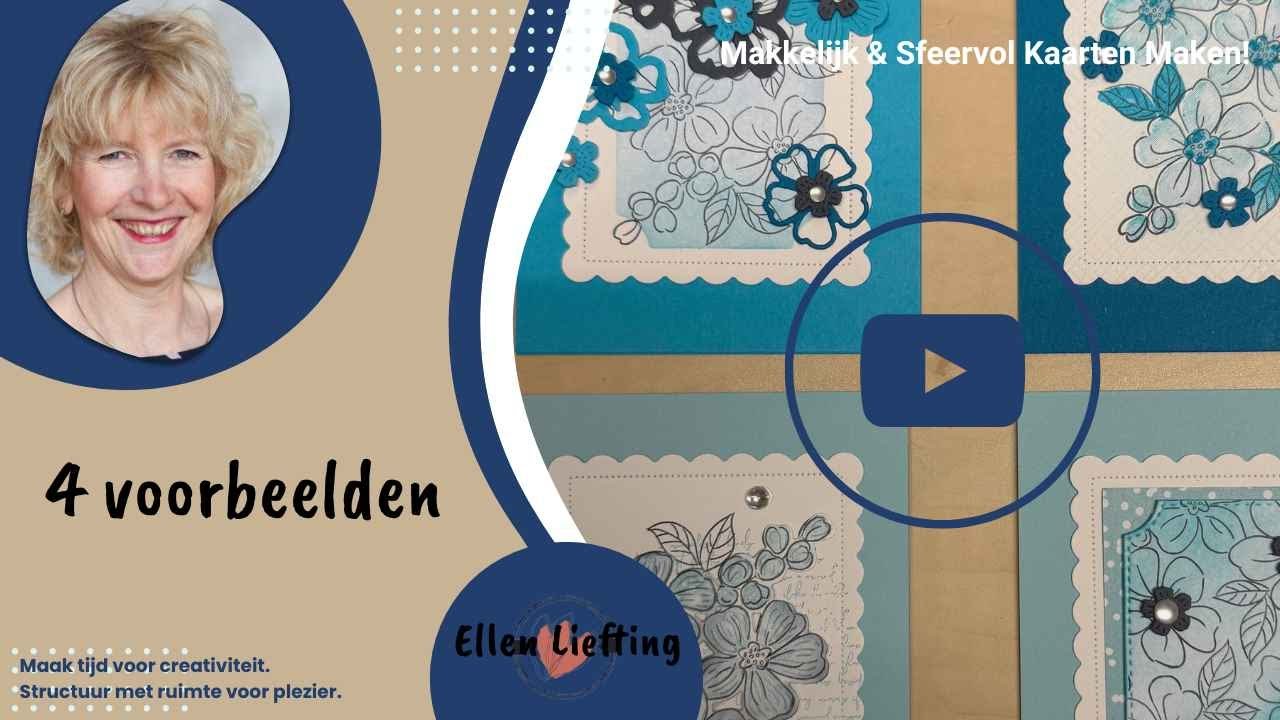 4 kaarten • 1 set • eindeloos veel tips 💙 | Fragrant Layers workshop