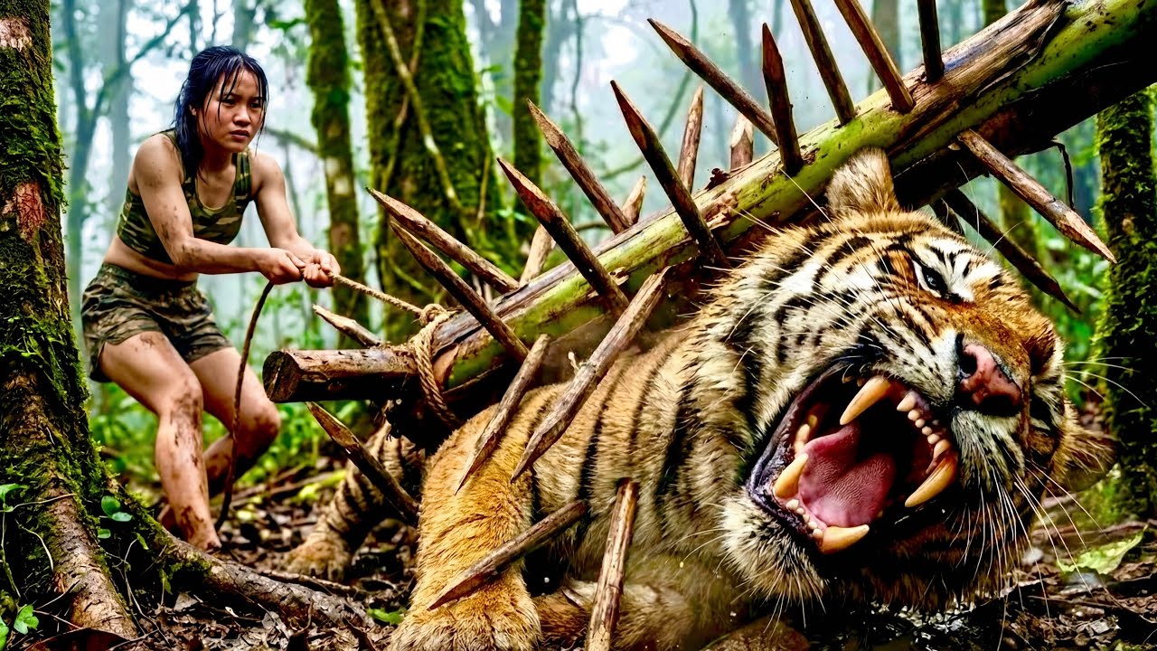 100 DAYS OF SURVIVAL: Using Ancient Trapping Techniques to Fight Against the Tiger