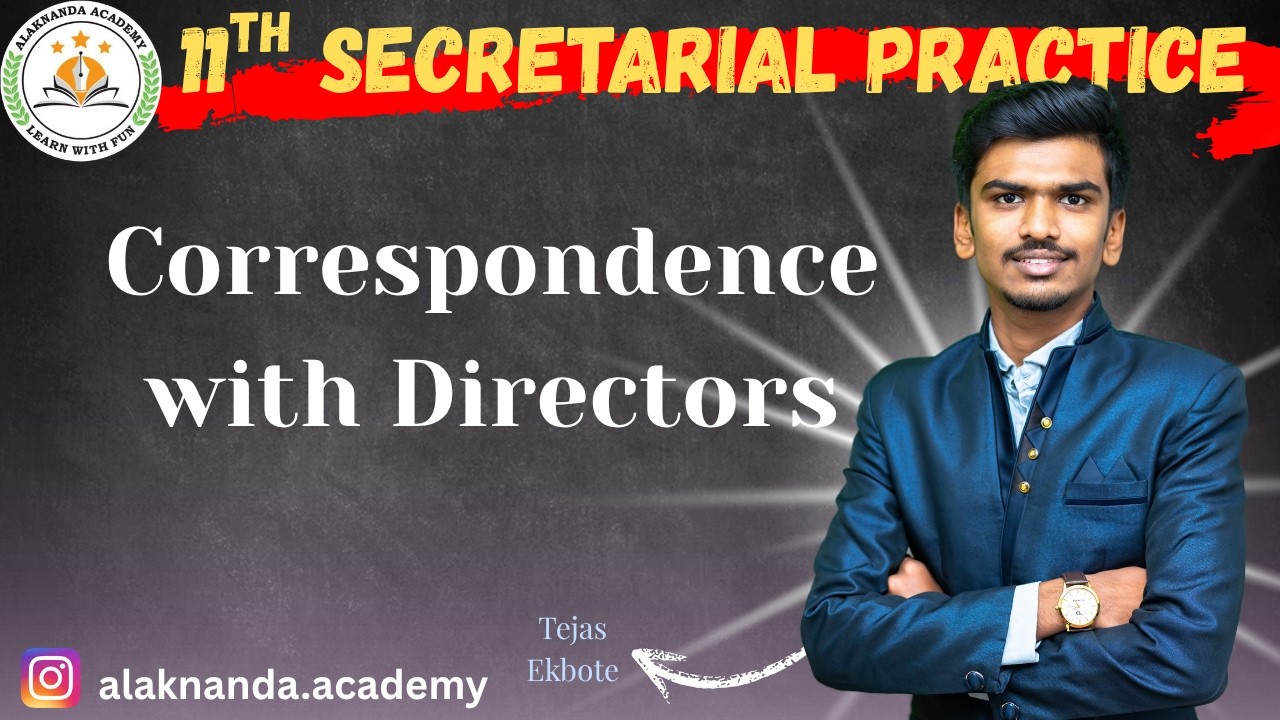 SP | CP 10 | Correspondence with Directors | lecture 1