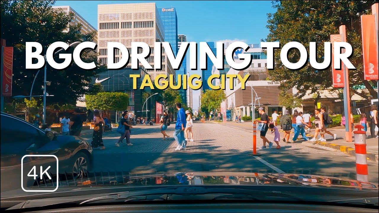 Weekend Driving Tour at Bonifacio Global City | Philippines | 4K ASMR