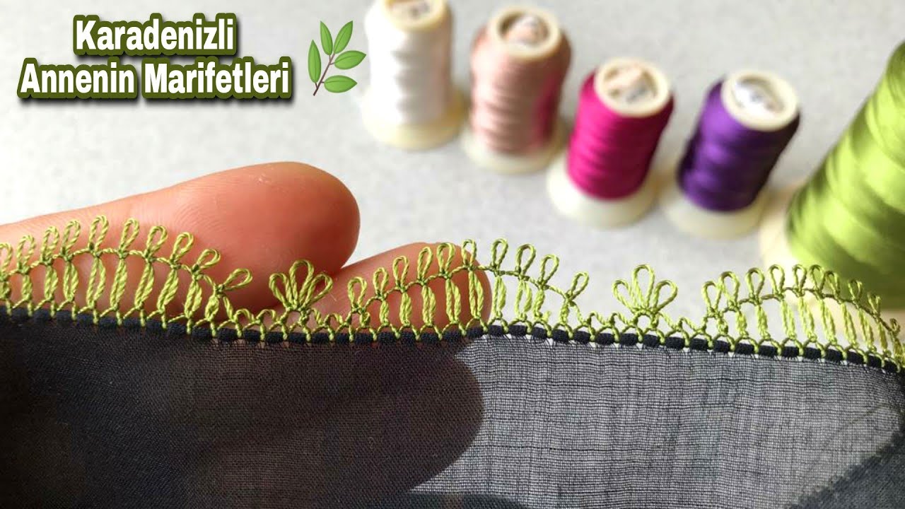 🌿Bu Modelin Güzelliği Akılları Baştan Alacak👌Fiyonk İle Yapılan İğne Oyası Modeli 🌿
