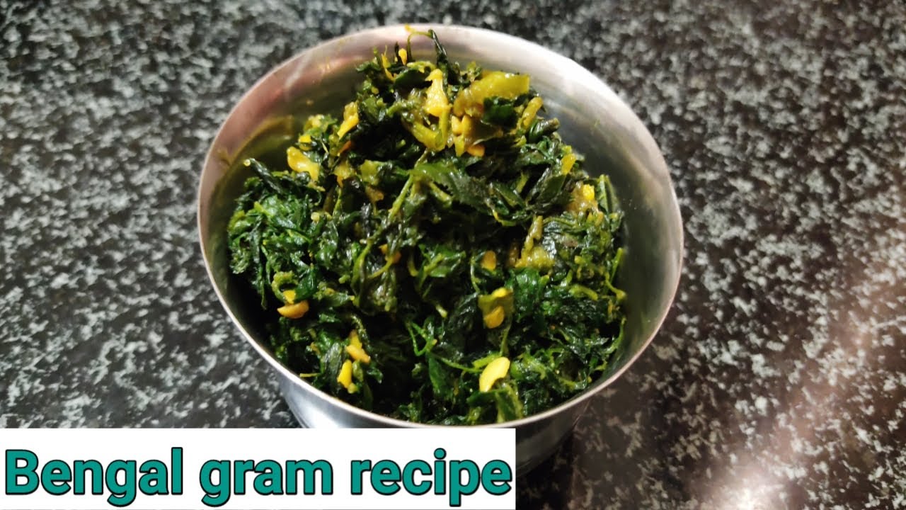 Bengal gram leaves recipe, Traditional bengal gram sabji, a winter special recipe. Chana bhaji.