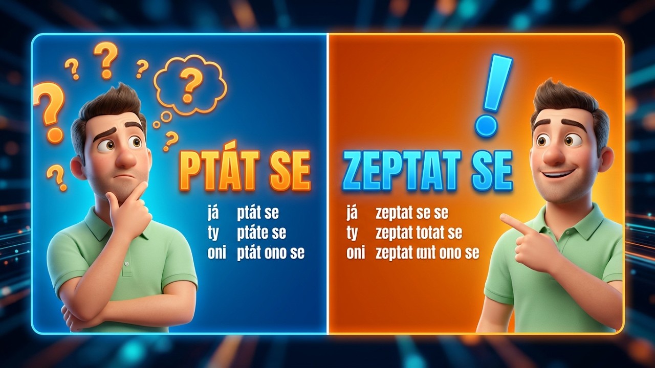 🇨🇿 Tschechisch lernen: Verb Nr. 44 – „ptát se / zeptat se