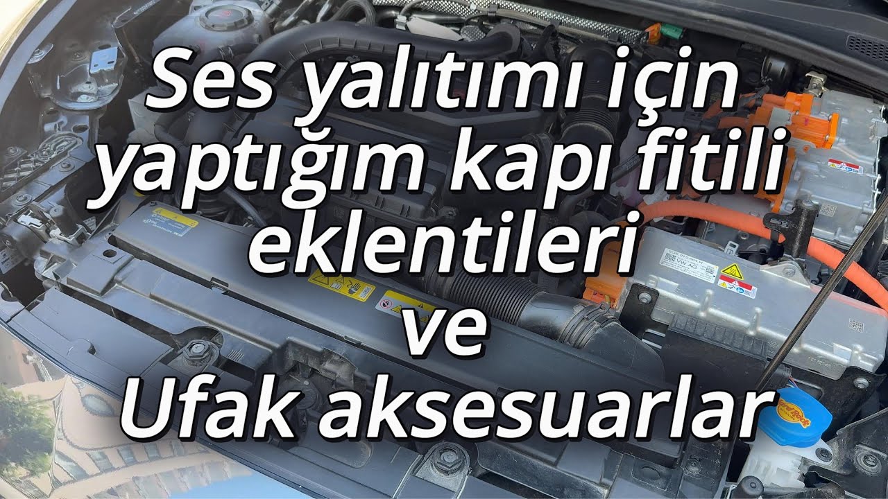 Araç ses yalıtımı için fitil eklentileri ve ufak aksesuarlar