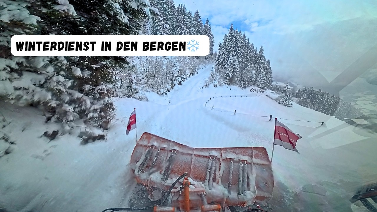 ❄️Neuschnee in Zillertaler Alpen am 27.03.2026❄️Schneer&auml;umung mit Unimog POWER