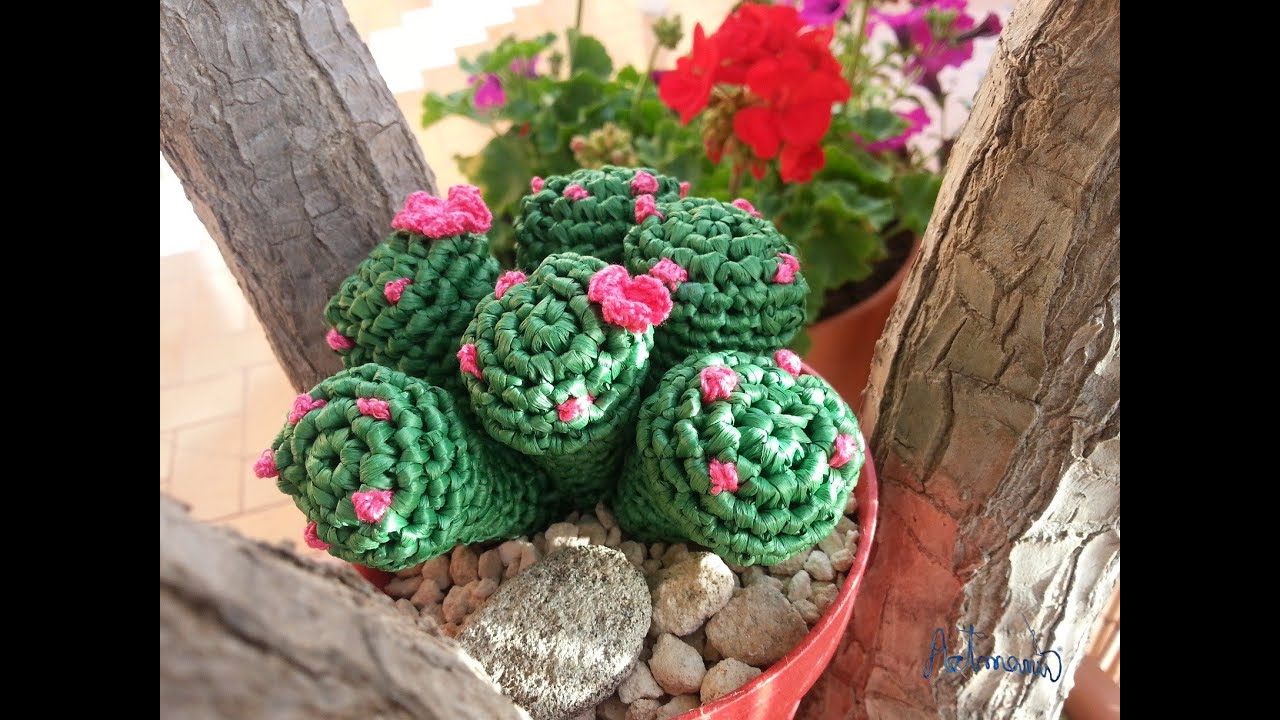 Tutorial crochet/ganchillo cactus dedo parte 2