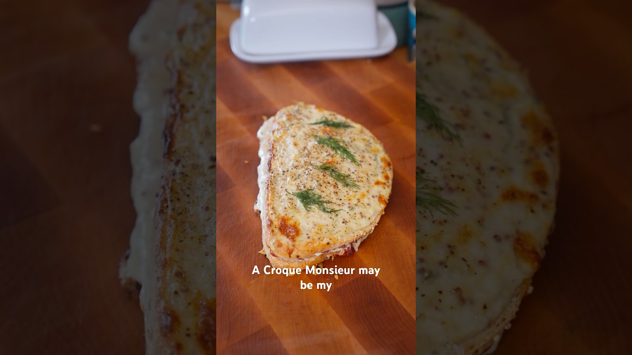 Treat yourself with a Croque Monsieur 👨&zwj;🍳😋🙌 #croquemonsieur #hamandcheese #sandwich #homecook