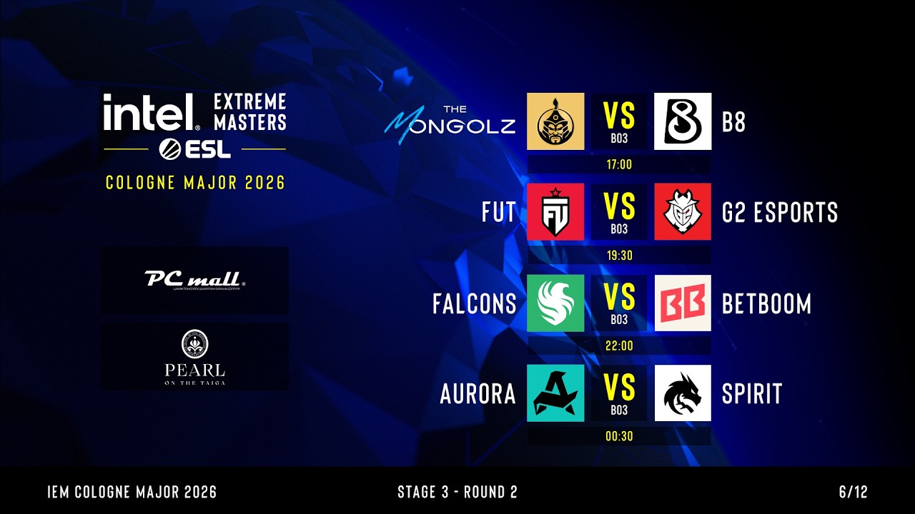 IEM Cologne Major 2026 - Stage 3 - Round 2 - MN cast