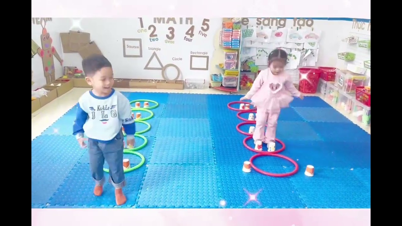 Trò chơi; Nhảy vào vòng- chụm, tách ly - MG3TB
