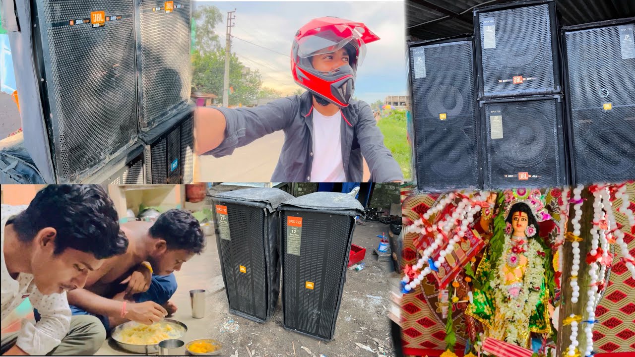 Biswakarma Puja Sound Review Sound testing and full day vlog by @SUPERDJSOUNDYT